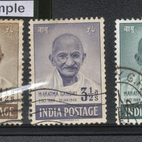 India 1948 Mahatma Gandhi Independence Anni. Phila-286-88 3v Used Stamp # 1084#
