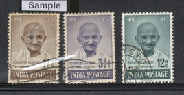 India 1948 Mahatma Gandhi Independence Anni. Phila-286-88 3v Used Stamp # 1084#