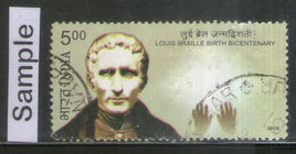 India 2009 Louis Braille Birth Bicentenary Phila-2439 Used Stamp
