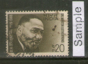 India 1969 Dr. Martin Luther King Phila-482 Used Stamp