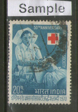 India 1970 Red Cross Society Phila-523 Used Stamp