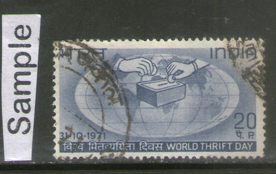 India 1971 World Thrift Day Phila-541 Used Stamp