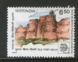Inde 1987 INDE-89 Delhi Monuments Forts Phila-1097-1100 MNH