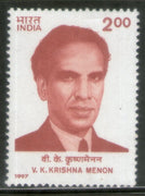 India 1997 V K Krishna Menon Phila-1567 MNH