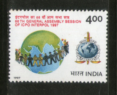 India 1997 General Assembly of ICPO Interpol Phila-1568 MNH