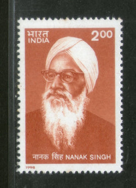 India 1998 Nanak Singh Sikh Poet & Writer Phila-1601 MNH