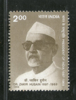 India 1998 Dr. Jakir Hussain President Phila-1621 MNH