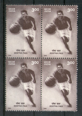 India 1998 Gostha Behari Paul Footballer Phila-1641 Blk/4 MNH