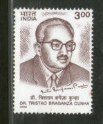 India 1998 Dr. Tristao Braganza Cunha Phila-1647 MNH