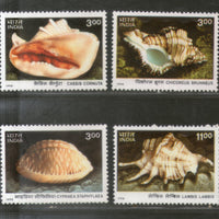 India 1998 Sea Shells of Andman & Nicobar Islands Phila 1666-69 MNH