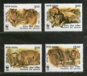 India 1999 Endangered Species WWF Asiatic Lion Wild Life Animal Phila-1703-6 MNH