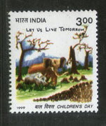 India 1999 National Children's Day Wildlife Animal Phila-1719 MNH