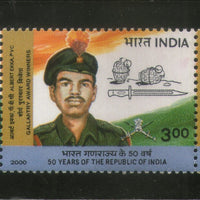 India 2000 Gallantry Award Winners Se-tenant Phila-1741 MNH