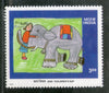 India 2000 National Children's Day Painting Best Friend Elephant Phila-1795 MNH