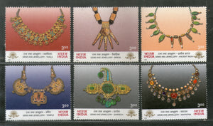 India 2000 Gems & Jewellery Ornament 6v Phila-1797-1802 MNH