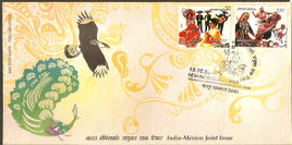 India 2010 Joint Issue - Mexico Costume Dance Phila-2659-60 FDC