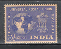 India 1949 3½As UPU Universal Postal Union Phila-292 MNH