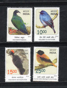 Inde 2016 Oiseaux Quasi Menacés Pigeon Moucherolle Pic Faune Faune 4v Coffret MNH