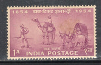 India 1954 1An Stamp Centenary Mail Transport Camel Phila-312 MNH