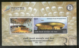 India 2017 Chhatrapati Shivaji International Airport Old & New Aviation 2v M/s MNH