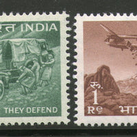 India 1963 Defence Campaign Military Parachute Phila-385 Mounted Mint # 1266