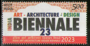 India 2023 Art Architecture Design Biennale 1v MNH
