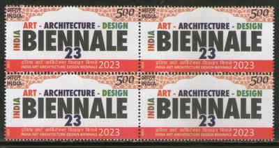 India 2023 Art Architecture Design Biennale 1v BLK/4 MNH