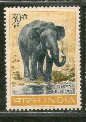 India 1963 Animal Wildlife - Elephant Phila-390 Mounted Mint # 1872