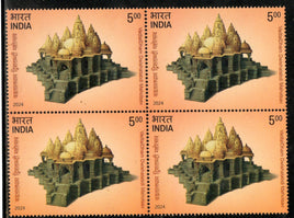 India 2024 Vadtal Dham Temple Hindu Mythology BLK/4 MNH