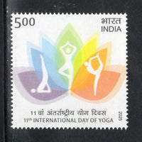 India 2025 11th International Day of Yoga 1v MNH