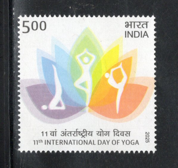 India 2025 11th International Day of Yoga 1v MNH