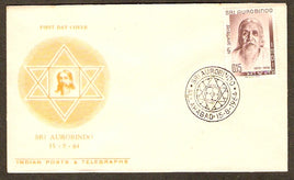 India 1964 15p Sri Aurobindo Phila 405 FDC