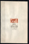 Inde 1967 Année internationale du tourisme Taj Mahal Phila-443 Dossier oblitéré