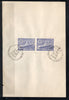 Inde 1967 Année internationale du tourisme Taj Mahal Phila-443 Dossier oblitéré