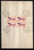 India 1968 Indian Birds Red-billed Blue Magpie Phila-476 BLK/4 FD Cancelled on Plain Paper