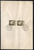 India 1969 Dr. Martin Luthar King Nobel Prize Winner Phila-482 Pair FD Cancelled on Plain Paper