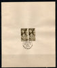 India 1969 First Man on the Moon Space Phila-499 Pair FD Cancelled on Plain Paper