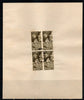 India 1969 First Man on the Moon Space Phila-499 BLK/4 FD Cancelled on Plain Paper