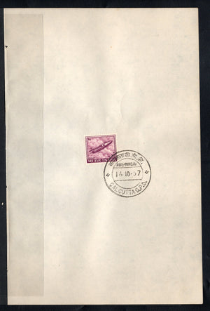 India 1967 Gnat Fighter 4th Definitive Series Phila-D78 1v FD Cancelled on Plain Paper