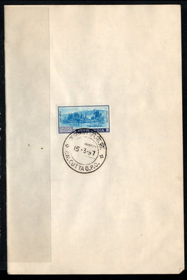 Inde 1967 Année internationale du tourisme Taj Mahal Phila-443 Dossier oblitéré