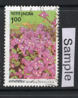 India 1985 100p Bougainvillaea Flower Flora Phila-1008 Used Stamp