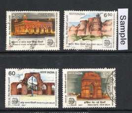 India 1987 Landmarks India-1989 Phila-1097-1100 Used Stamp Set