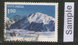 India 1988 Himalayan Peaks Mountain Phila-1145 Used Stamp