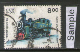 India 1993 8Rs Mountain Locomotives Phila-1373 Used Stamp