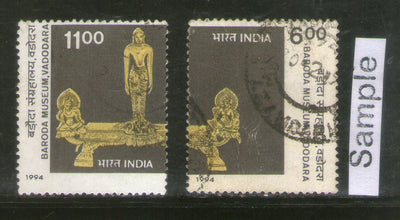 India 1994 Baroda Museum 2v Phila-1435a Used Set