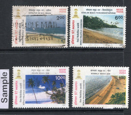 India 1997 Beaches of India Tourism Phila-1550-53 Used Stamp Set