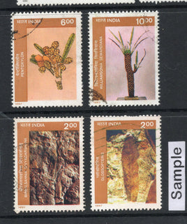 India 1997 Birbal Sahni Institute of Palaeobotany Phila-1560-63 Used Stamp Set