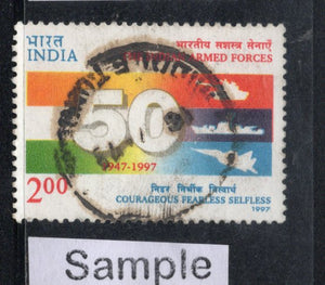 India 1997 Indian Armed Forces Military Phila-1594 Used Stamp