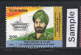 India 2000 Karam Singh Gallantry Award Winners Phila-1736 Used Stamp