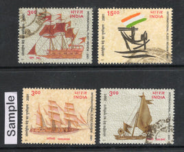 India 2001 International Fleet Review Ship Phila-1821-24 Used Stamp Set